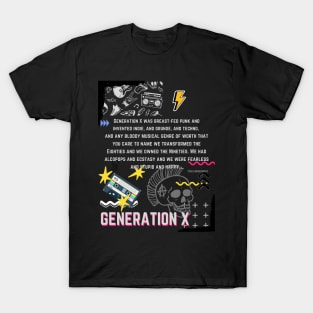 Gen X music T-Shirt